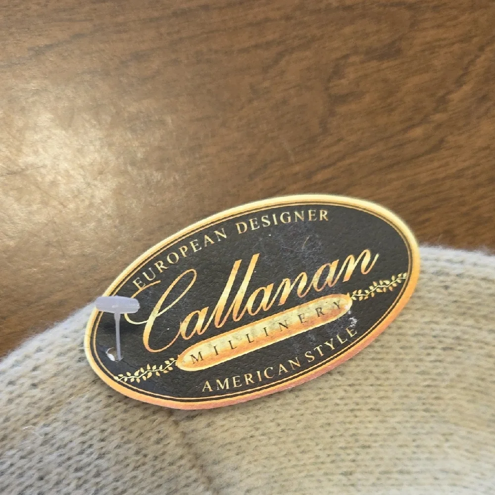 Callanan‎ Hat Wool Blend Knit Safari Hat With Chevron Band One Size - Picture 3 of 9